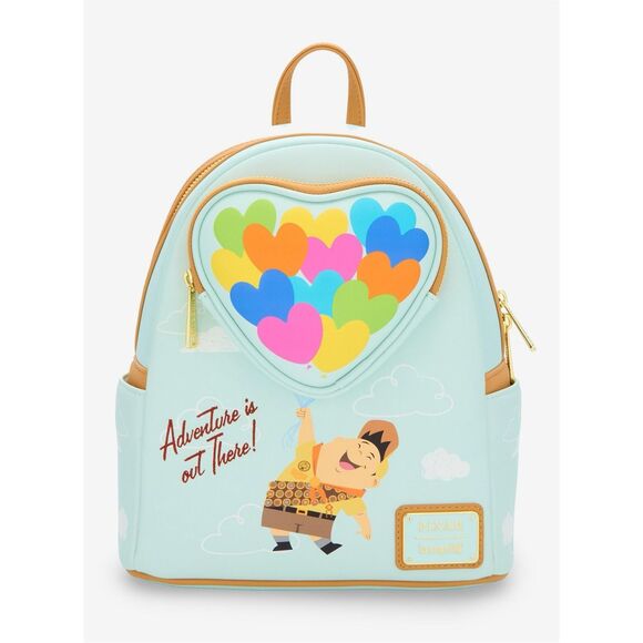 Loungefly Disney Pixar Up Russell Heart Balloons Mini Backpack - Picture 2 of 5